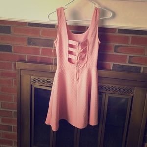 Pink skater dress