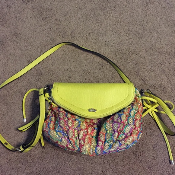 Juicy couture woven cross body bag