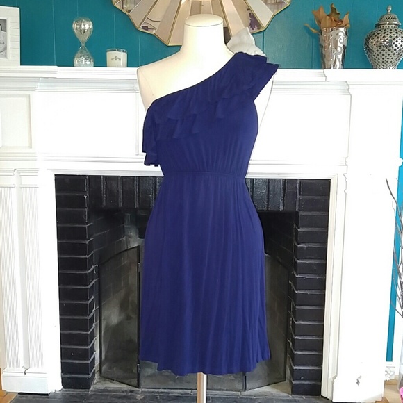One strap navy blue dress - Picture 3 of 4