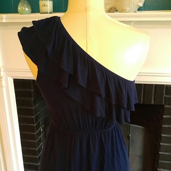 One strap navy blue dress - Picture 4 of 4