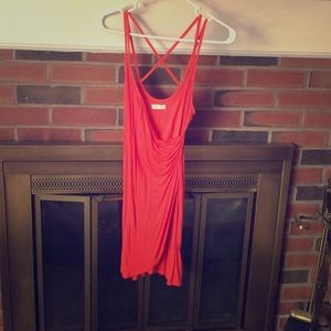 Coral side rouging dress