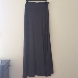 Gray maxi skirt