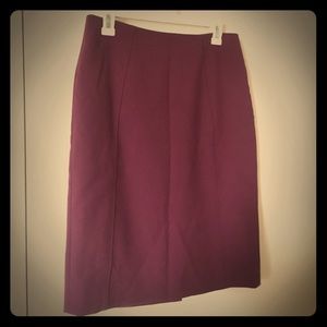 Halogen burgundy pencil skirt