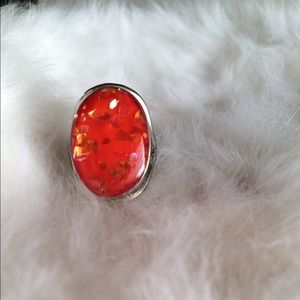 Orange "crush" ring