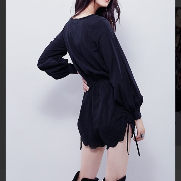 Free people Sweet as Pie Romper in midnight