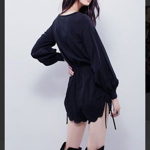 Free people Sweet as Pie Romper in midnight