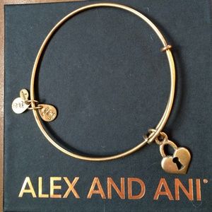 Alex and Ani Key To My Heart Charm Bangle