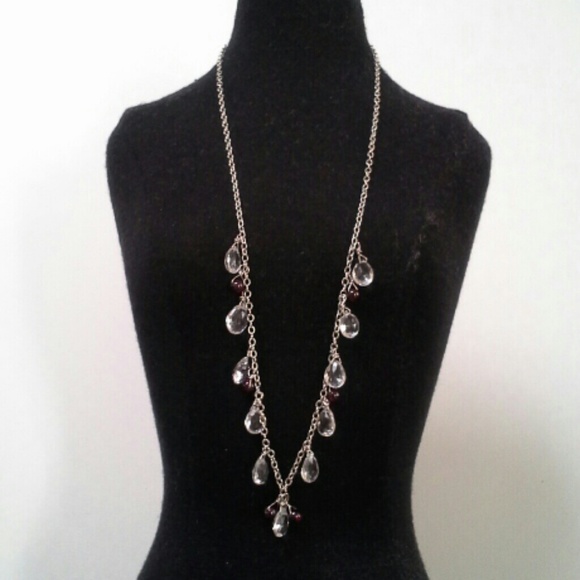 New handmade sterling silver necklace cristal - Picture 1 of 2