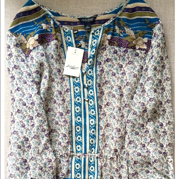 NWT Lucky Brand floral print Tunic Top