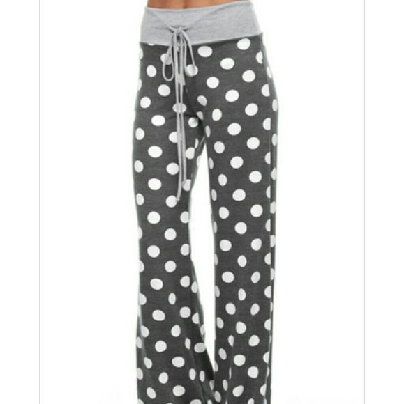 Grey Polka dot lounge pants