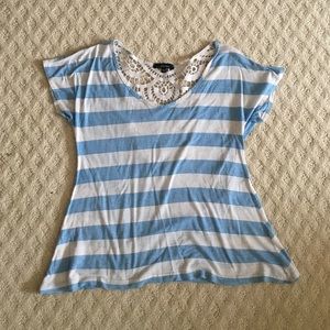 Nordstrom BP crotchet back striped top