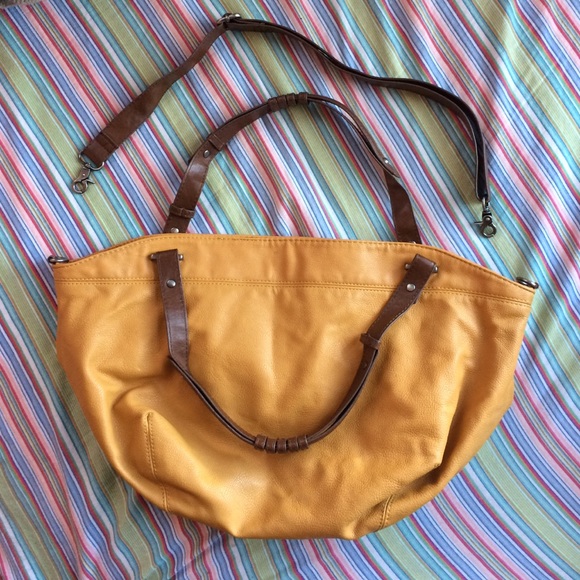 Convertible Yellow Zara Shoulder/Tote Bag - Picture 3 of 3