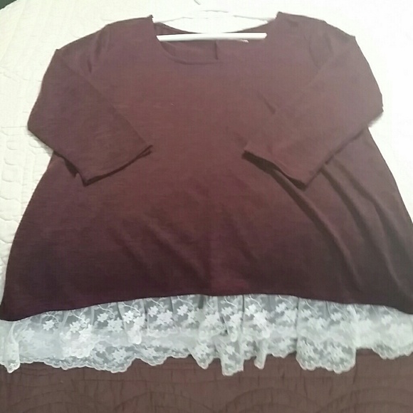 Burgundy tunic or dress, Arizona, lg juniors