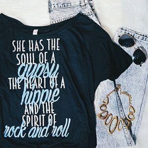 Gypsy Soul Hippie Heart Rock & Roll Dolman
