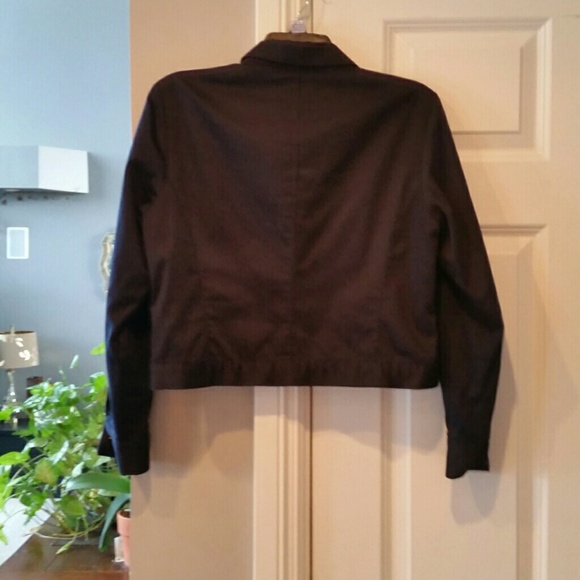 Worthington Navy blue jacket w/Mother of Pearl but - Picture 2 of 4