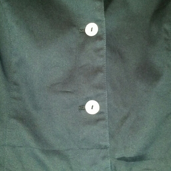 Worthington Navy blue jacket w/Mother of Pearl but - Picture 4 of 4
