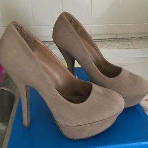 Nude high heels