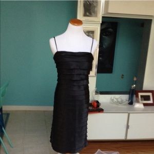 Soft silky black dress