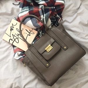 3.1 Phillip Lim 4 Target Taupe Gray Pashli Satchel