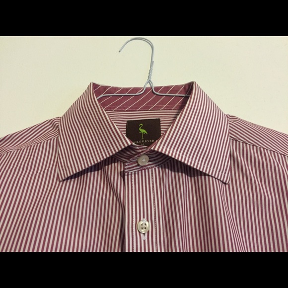 Tailorbyrd Striped Dress Shirt Men's Size Medium