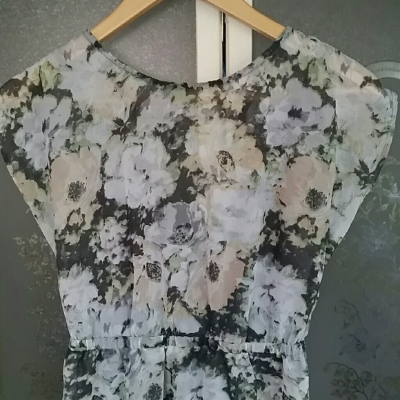 Floral Dress Open Back