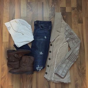 Free People boho cardigan