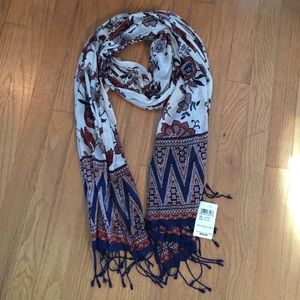 Lucky Brand Floral and Paisley Scarf