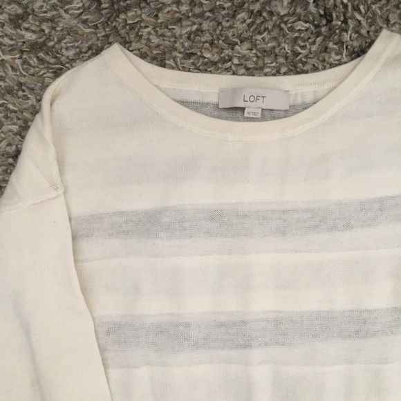 Loft sheer panel sweater