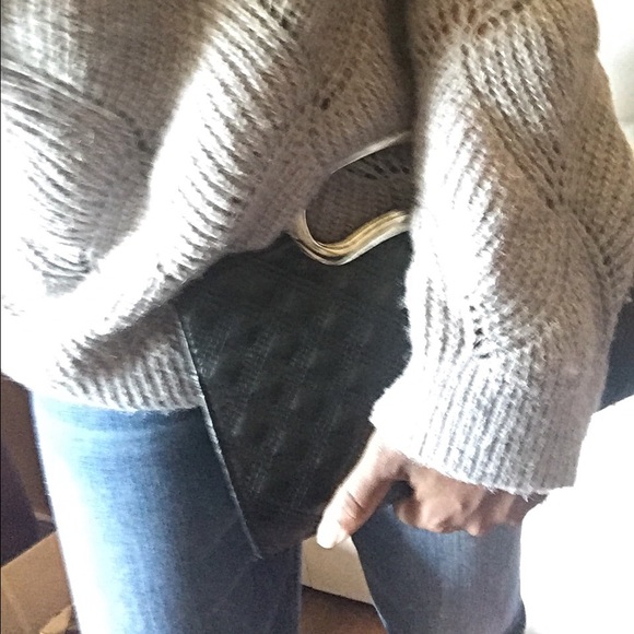 Black Textured Clutch - Picture 4 of 4