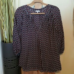 Joie owl blouse 100% silk
