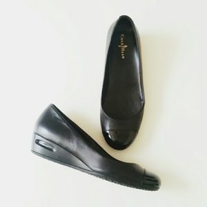 Cole Haan Black Wedges with Nike Air Tech - sz 5.5