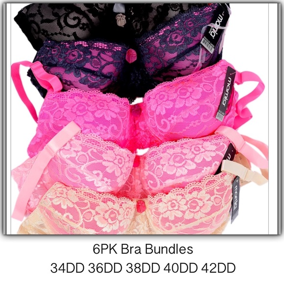 Boutique Other - 6 Pack Bra Bundle 34DD 36DD 38DD 40DD 42DD 44DD