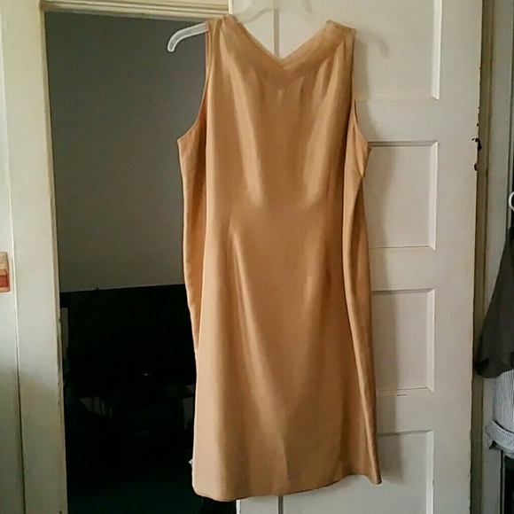 Golden sheath dress