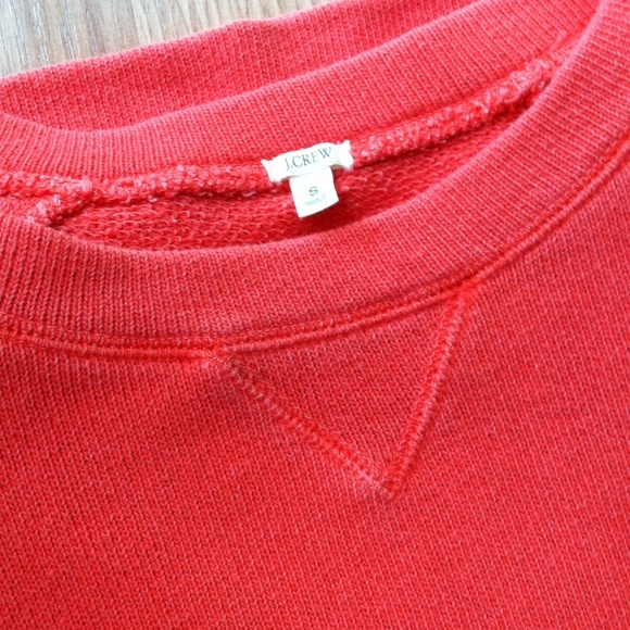 ❌SOLD❌Crew coral cotton sweatshirt - Picture 3 of 4