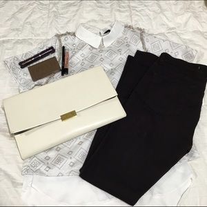 ❌SOLD❌2 in 1 Preppy Collared Top