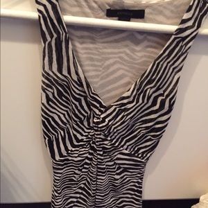 Zebra print top