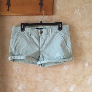 Mint green AE shorts