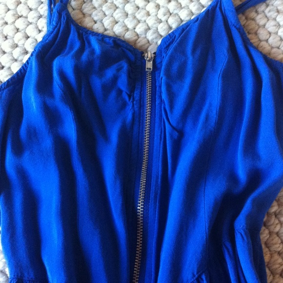 H&M divided dress blue short mini flowy - Picture 2 of 4