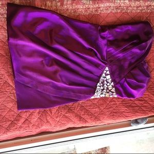 Short Purple Homecoming dress