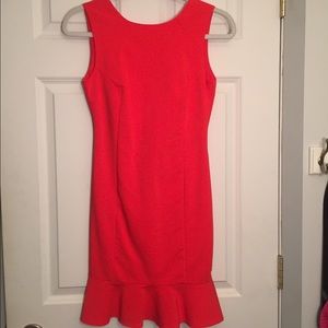 Zara orange tight dress