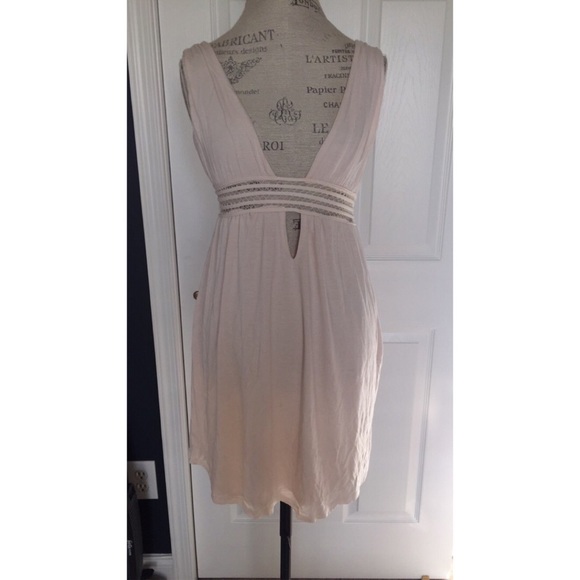 Boutique Blush V neck Dress