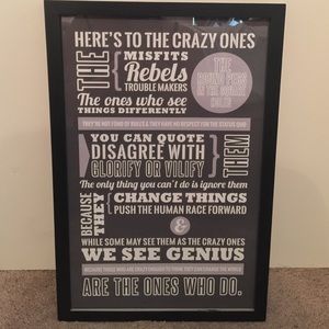 Framed poster, wall decor