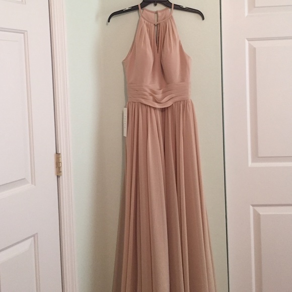 Champagne bridesmaid dress