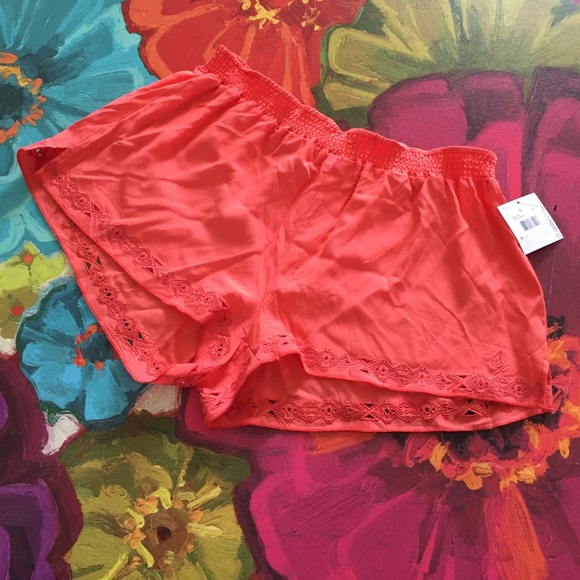 Peach shorts NWT