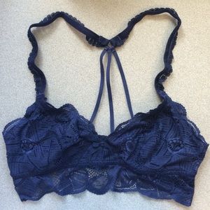 Aerie navy blue bralette