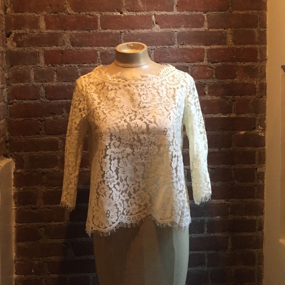 Cream lace blouse