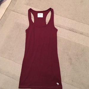 Abercrombie and Fitch burgundy tank top medium