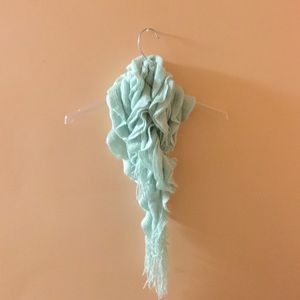 Rouched Mint Scarf