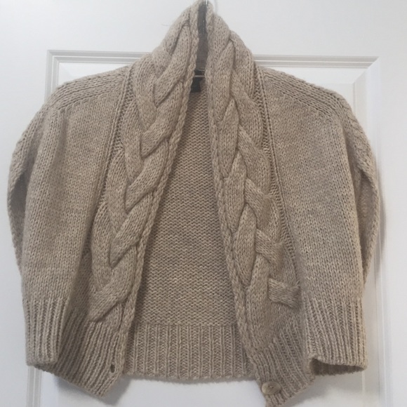 Beautiful Thick Crop Sweater Shrug cardigan - Picture 7 of 8