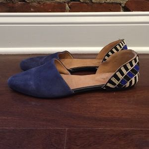 Free People Beaded D'Orsay Flats